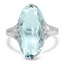 Edwardian Aquamarine Cocktail Ring