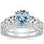 PT Aquamarine Aberdeen Diamond Bridal Set, smalltop view