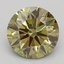0.70 Ct. Fancy Vivid Green Round Lab Grown Diamond