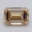 4.71 Ct. Light  Brown Emerald Lab Grown Diamond