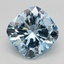 2.57 Ct. Fancy Intense Blue Cushion Lab Grown Diamond