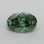 2.04 Ct. Fancy Vivid Pacific Green Oval Lab Grown Diamond