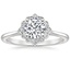 Platinum Coralie Diamond Ring, smalltop view
