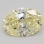 0.98 Ct. Fancy Yellow Oval Lab Grown Diamond