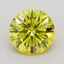1.26 Ct. Fancy Vivid  Yellow Round Lab Grown Diamond