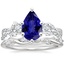 Platinum Three Stone Luxe Willow Diamond Ring (1/2 ct. tw.) with Winding Willow Diamond Ring