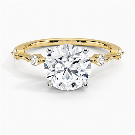 Two Tone Engagement Ring