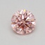0.36 Ct. Fancy Vivid Pink Round Lab Grown Diamond