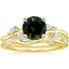 18K Yellow Gold Arden Diamond Ring with Winding Willow Diamond Ring (1/8 ct. tw.)