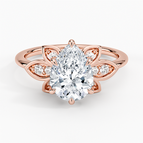 14K Rose Gold Luxe Fiore Diamond Ring