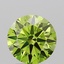 1.78 Ct. Fancy Vivid Green Round Lab Grown Diamond