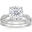 18KW Moissanite Petite Luxe Twisted Vine Bridal Set (1/2 ct. tw.), smalltop view