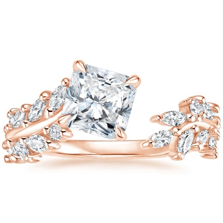 14K Rose Gold Sweeping Ivy Diamond Bridal Set (1 ct. tw.)