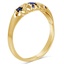 The Laken Ring, smalltop view on a hand