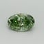 0.47 Ct. Fancy Vivid Green Oval Lab Grown Diamond