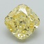 1.67 Ct. Fancy Intense Yellow Cushion Lab Grown Diamond
