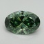 5.05 Ct. Fancy Vivid Pacific Green Oval Lab Grown Diamond