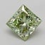 0.80 Ct. Fancy Intense  Green Princess Lab Grown Diamond