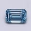3.00 Ct. Fancy Vivid  Blue Emerald Lab Grown Diamond