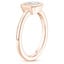 14K Rose Gold Blair Bezel Ring, smallside view