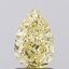 1.40 Ct. Fancy Yellow Pear Lab Grown Diamond