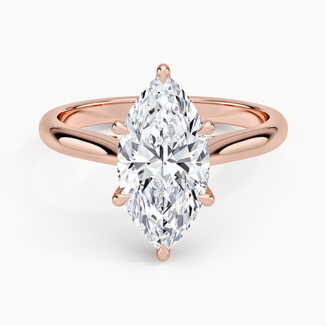14K Rose Gold Dawn 2mm Diamond Ring