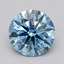1.03 Ct. Fancy Vivid  Blue Round Lab Grown Diamond