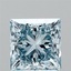 2.60 Ct. Fancy Vivid Blue Princess Lab Grown Diamond