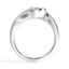 Sculptural Half Bezel Diamond Ring, smallview