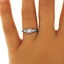 The Niallan Ring, smalltop view on a hand