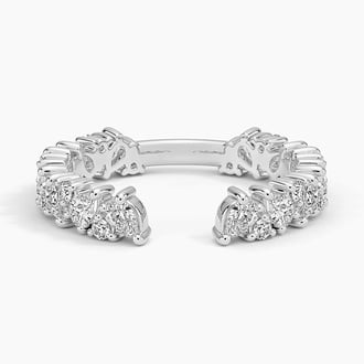 Olivetta Lab Diamond Open Ring in Platinum