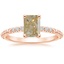 14K Rose Gold Adeline Diamond Ring, smalltop view