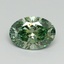 3.00 Ct. Fancy Vivid Green Oval Lab Grown Diamond