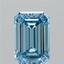 2.14 Ct. Fancy Vivid Blue Emerald Lab Grown Diamond