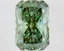 4.65 Ct. Fancy Vivid  Green Radiant Lab Grown Diamond