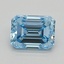 0.32 Ct. Fancy Intense Blue Emerald Lab Grown Diamond