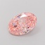 3.01 Ct. Fancy Vivid Pink Oval Lab Grown Diamond