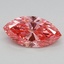 0.88 Ct. Fancy Vivid Pink Marquise Lab Grown Diamond