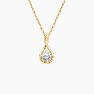 Twist Pendant in 18K Yellow Gold