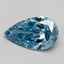 0.45 Ct. Fancy Vivid Blue Pear Lab Grown Diamond