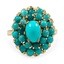 Retro Turquoise Cocktail Ring
