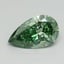1.17 Ct. Fancy Vivid Pacific Green Pear Lab Grown Diamond