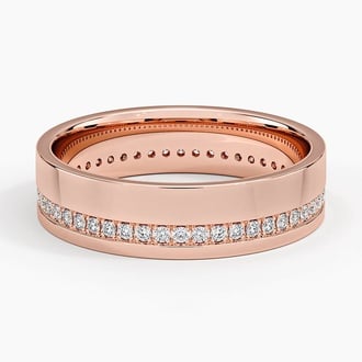 Austin Eternity Diamond 5.5mm Wedding Ring (1/3 ct. tw.) in 14K Rose Gold