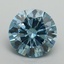 4.02 Ct. Fancy Vivid Blue Round Lab Grown Diamond