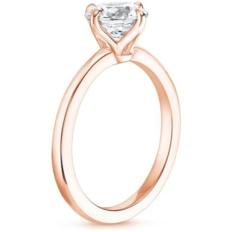 14K Rose Gold North Star Solitaire Ring