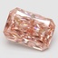 8.67 Ct. Fancy Vivid Brownish Pink Radiant Lab Grown Diamond