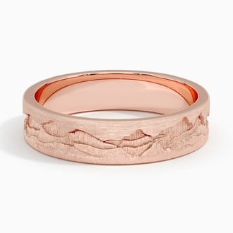 Rockies 5mm Wedding Ring in 14K Rose Gold