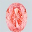 1.08 Ct. Fancy Vivid Pink Oval Lab Grown Diamond