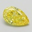 1.33 Ct. Fancy Intense Yellow Pear Lab Grown Diamond