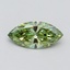 1.00 Ct. Fancy Vivid Green Marquise Lab Grown Diamond